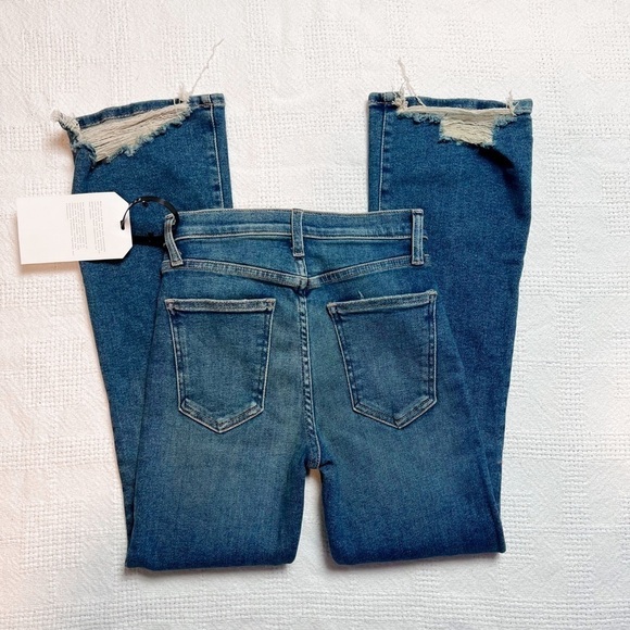 CURRENT ELLIOTT High Waist Distressed Kick-flare Jeans - Picture 4 of 12